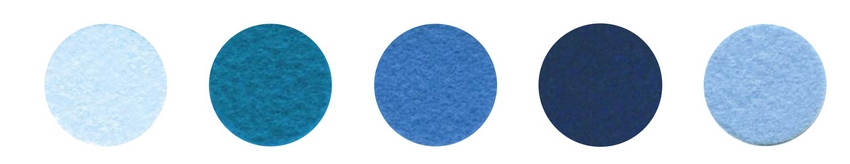 Набор декоративного  фетра FSR1.2 (N5)-02 1,2мм; 22см х 30см (5 листов, 5 цветов)