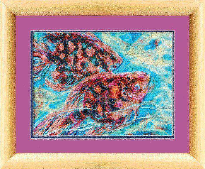 Набор для вышивания «Чарівна Мить» Б-606 Рыбки,29,5*21,5 см