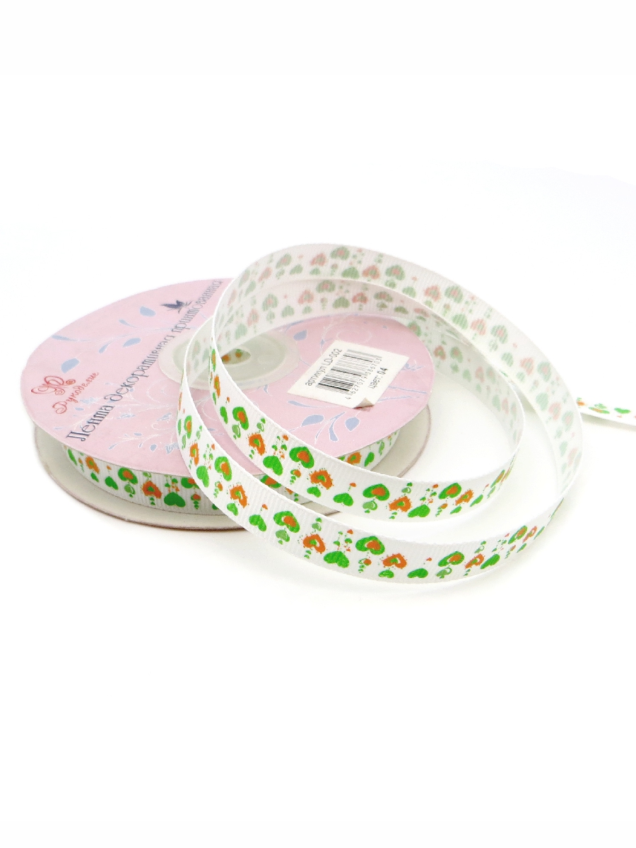 Лента декоративная принтованная "Рукоделие" LD-002 25м, цвет 04