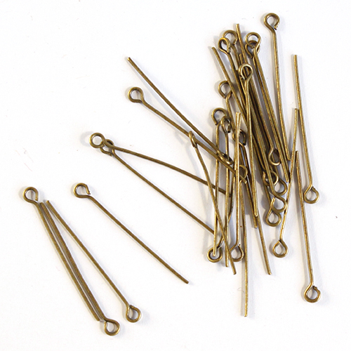 Штифты "Glorex" 66091501 33мм, 30 шт/в упак. (цвет: античное золото)