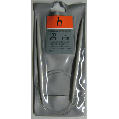 Спицы циркулярные 100 см PONY  52215 d=7.00 мм