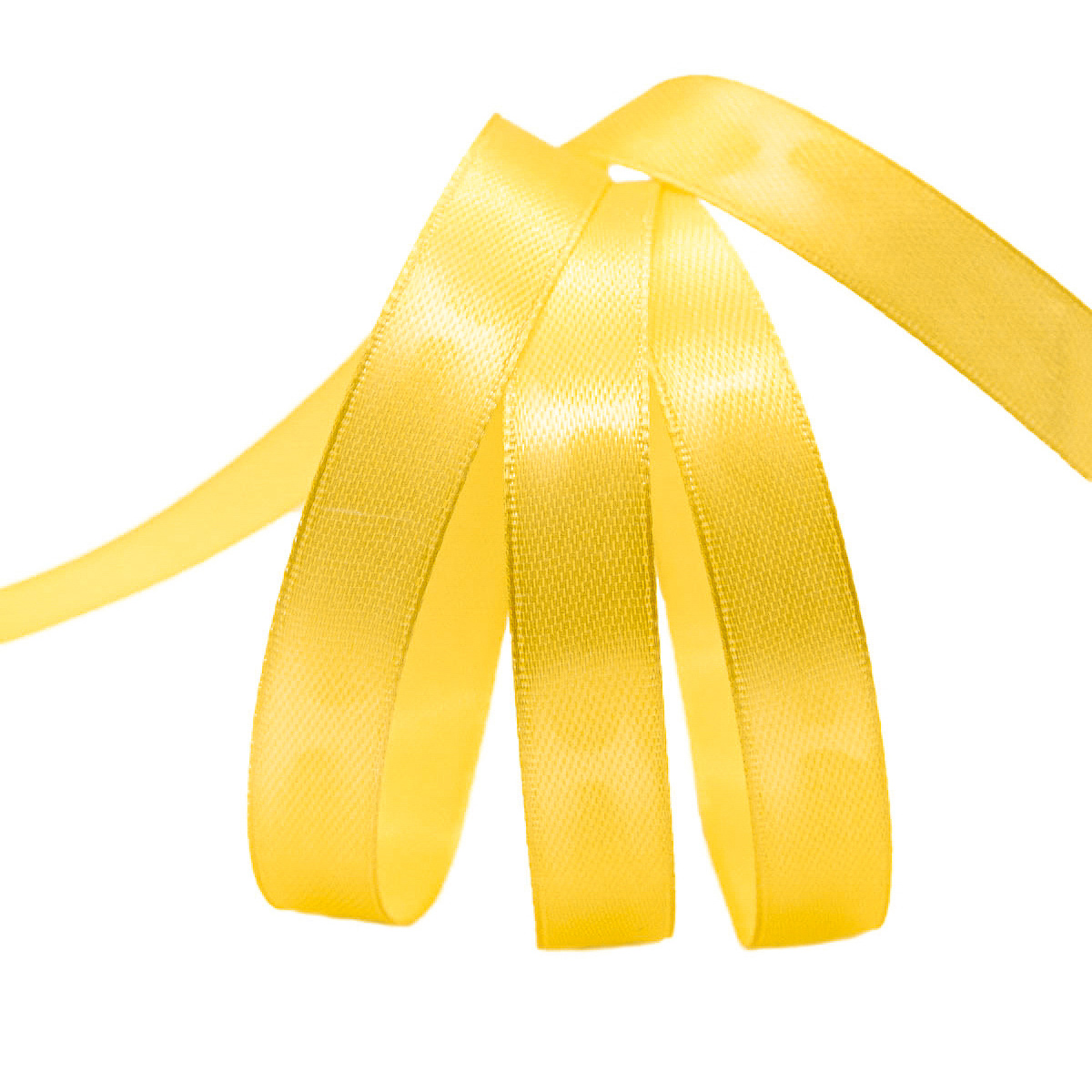 Лента атласная 1,2 см х 22,86 м цв.040 т.жёлтый