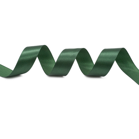 Лента атласная 2,5 см х 22,86 м цв.126 темно-зеленый