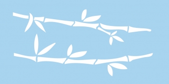 Трафарет пластиковый, бамбук 30х60 см