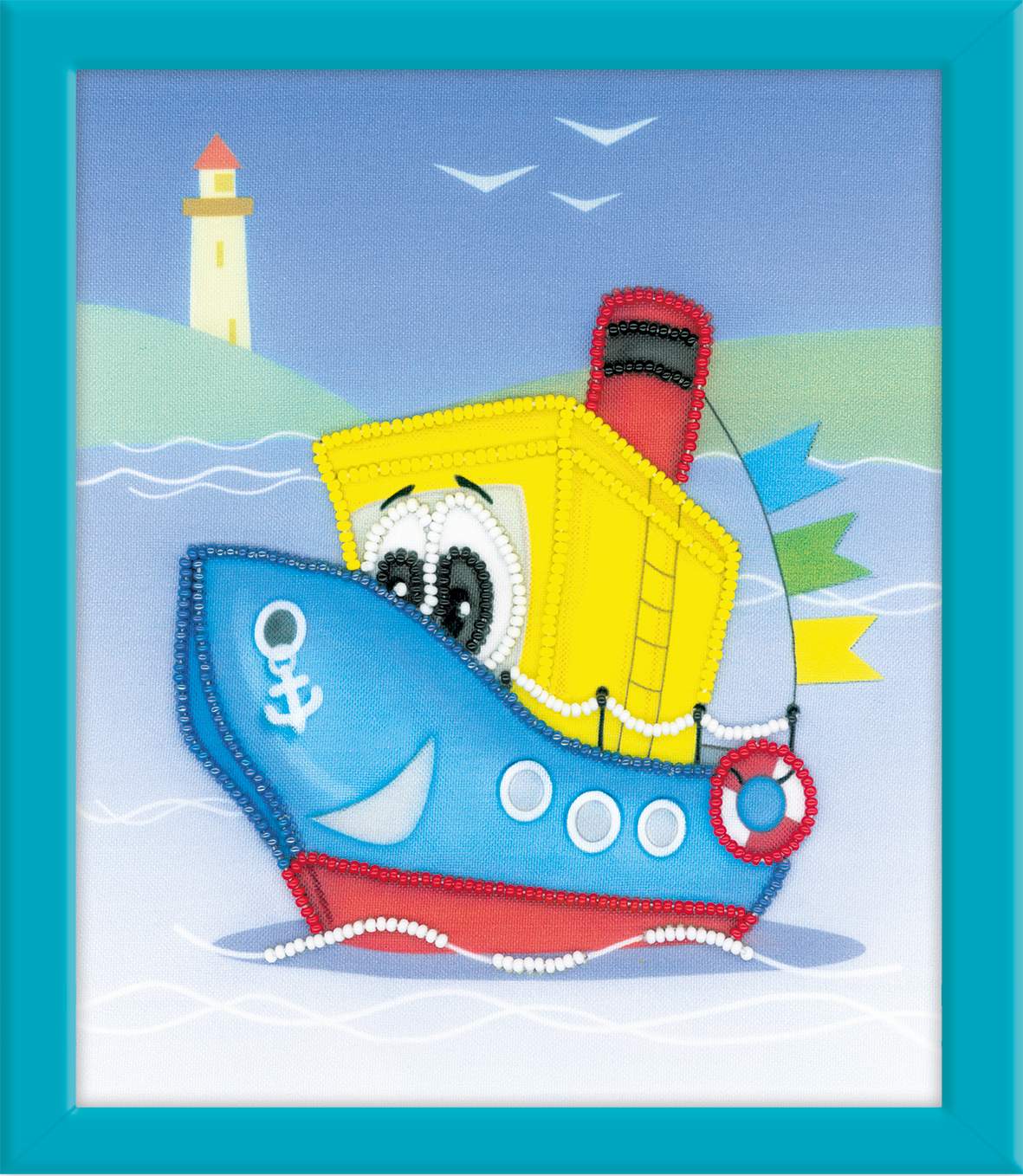 Набор для вышивания «Сотвори Сама» 0072 РТ Кораблик,15х18 см