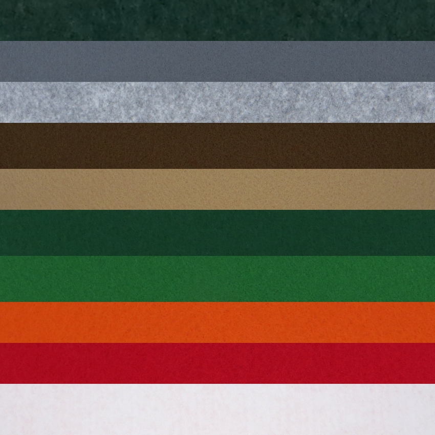 Набор декоративного  фетра FSR1.2 (N10)-01 1,2мм; 22см х 30см (10 листов, 10 цветов)