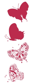 Трафареты Stamperia, бабочки, 1 шт, 60*22 см