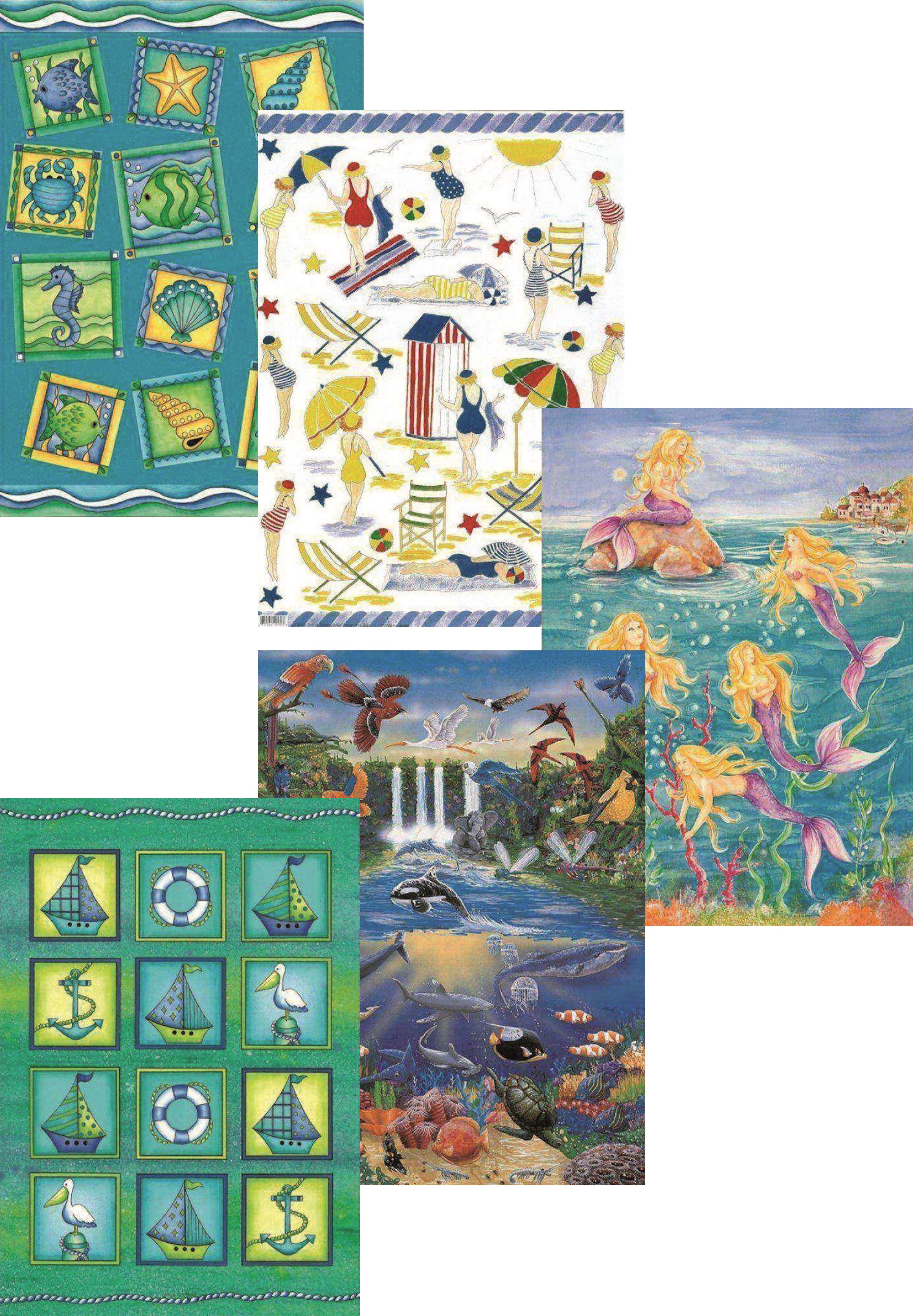 Набор бумаги для декупажа «Рукоделие» PTP(N)-010