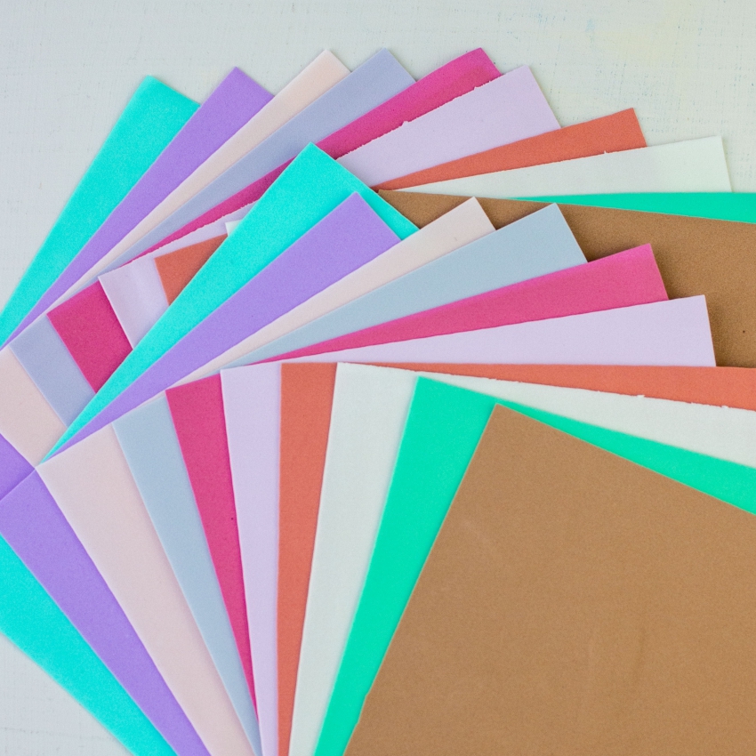 Набор разноцветного фоамирана «Crystal Art» 15х20 см, 20 л./10 цв. 