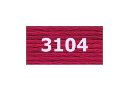 мулине "Gamma"  х/б 24 x 8 м 3104, малиновый