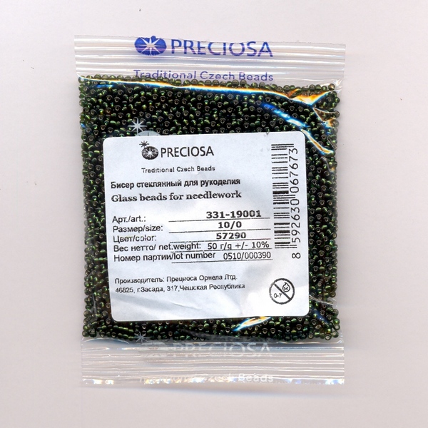 Бисер «Preciosa» 50 г, 331-19001-10/0-57290