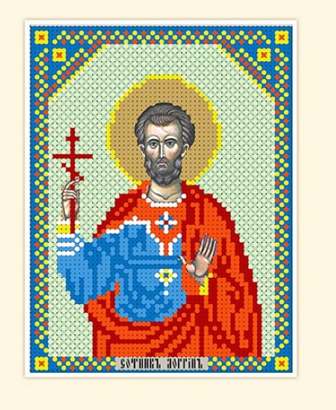 Набор РУССКАЯ СКАЗКА АКН-015  Св.сотник Лонгин,  12х16 см