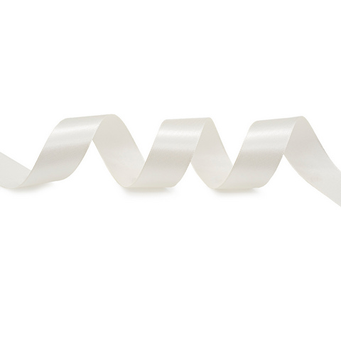Лента атласная 2,5 см х 22,86 м цв.047 молочный