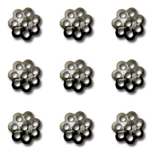 Розетка для бус Zlatka DC-001 50 шт (03 под черный никель)