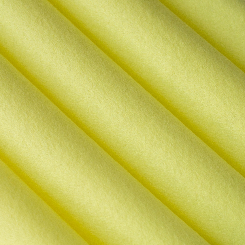 Набор декоративного фетра, 1,00 мм; 22 см х 30 см (5 листов, бледно-желтый)