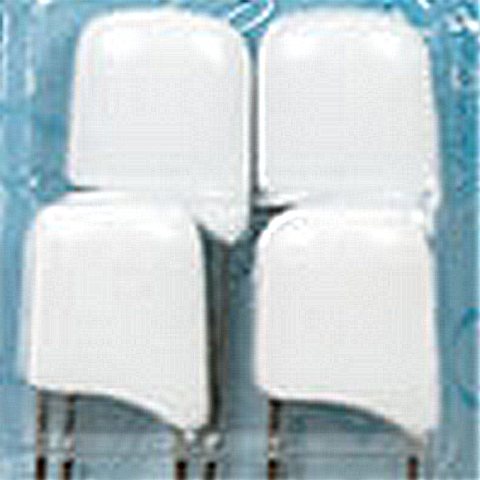 Булавки английские с безопасным замком "Gamma" BUK-004 4шт №02 белые