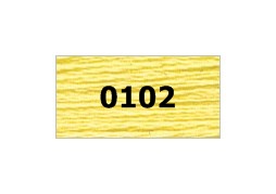 мулине "Gamma"  х/б 24 x 8 м 0102, св.лимонный