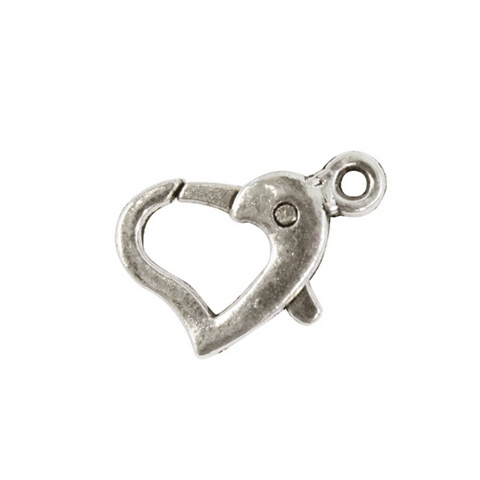 Замок для бус декоративный "Астра" 7707277  51-А12, 14х9мм, 2шт/упак, цвет: серебро