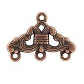 Коннектор MFC-09 "Zlatka" 1.2х2.3 см 10 шт под античную медь