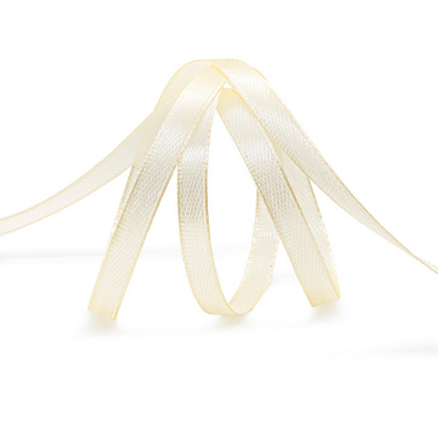 Лента атласная 0,6 см х 22,86 м цв.051 ванильный