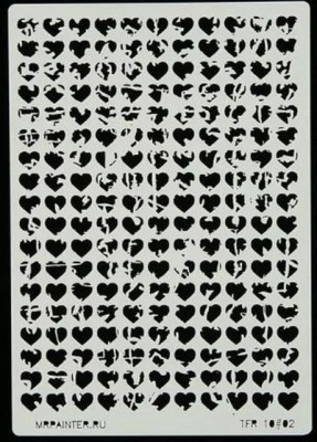 Трафарет-маска "Mr.Painter" TFR-10  02 "Сердца №1"