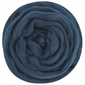 Шерсть для валяния 100% полутонкая шерсть, 50 г, №0256 светлая джинса,упак (10шт.)