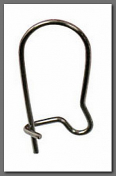 Швензы для бисера "Zlatka" DC-074/10 №3 под черный никель (10 шт.)