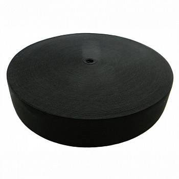 Резинка вязаная, ширина 40мм, длина 40м, черная, RV4040C