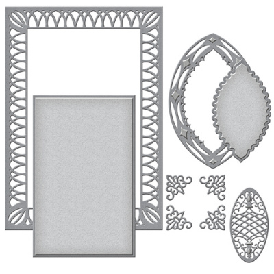 Набор ножей Spellbinders® Nestabilities® "Ренессанс: Декоративные узоры ярлыков 52"