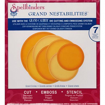 Набор ножей Spellbinders® Nestabilities® "Большие круги"