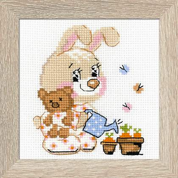 Набор для вышивания «РИОЛИС» 1727 Огород понарошку 15х15 см