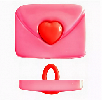 Пуговицы в тубе 'Конверт' 47637  21 мм 140/145 розовый упак/ 36 шт