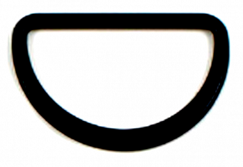 Полукольцо MF01 Blk 30 mm.  6 шт.