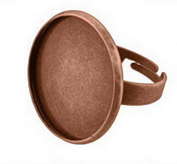 Заготовка для кольца"Zlatka" FMK-K02 23 мм, 2 шт. (под античную медь)