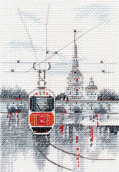 Набор для вышивания «Овен» 1623 "Петербургские зарисовки - 1" 10×15 см