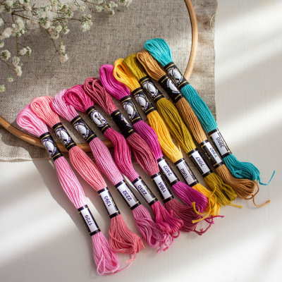 Набор мулине №4 Финка, хлопок, пасма (10 шт. х 8 м)