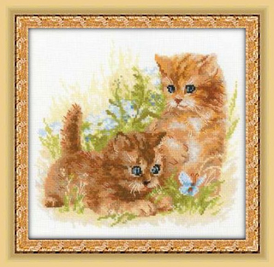 Набор для вышивания «Сотвори Сама» 1391 Детские забавы 25*25 см