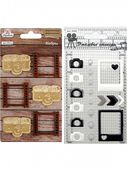 Набор для творчества NT-37 "Рукоделие" деревянный декор и стикеры