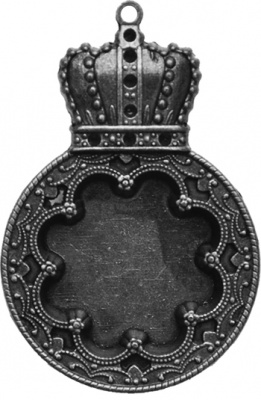 Заготовки для украшений «Rose Mediallion - Silver» (Серебро)