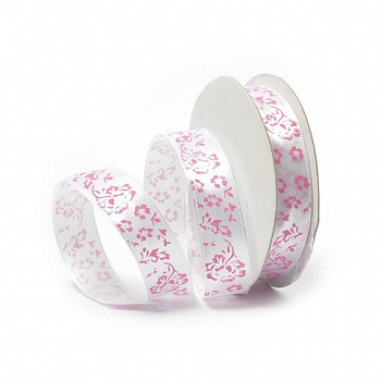 Лента атласная с рисунком арт.TBY.ЛАР.TX-24.3 шир.1,5см цв.1 уп.9,14 м