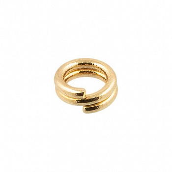 Кольцо соединительное "Zlatka" FMK-R04 4мм, 50 шт. № 04 под золото