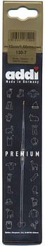 Крючок вязальный экстратонкий сталь  ADDI 130-7, 13 см, №1.00