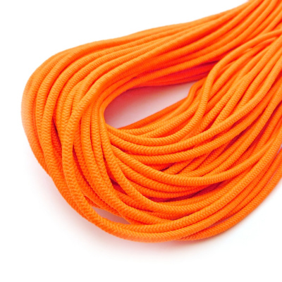Резинка шляпная круглая  Ас 3мм  оранжевая неон ( упак. 25 м.)