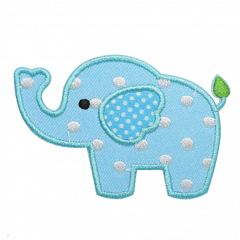 Термоаппликация Hobby&Pro BA1050 "Слоненок", 6*7 см