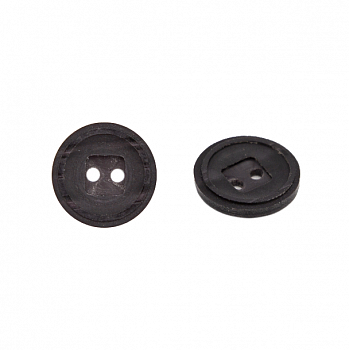 Пуговица в тубе 0311-1186A - цвет коричневый 24L - уп/36 шт