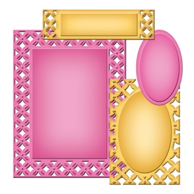 Набор ножей Spellbinders® Nestabilities® "Эффект ромбов"