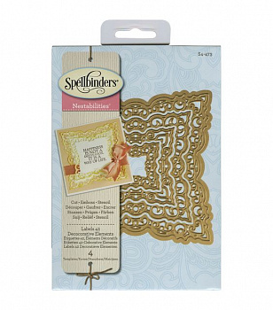 Набор ножей Spellbinders® Nestabilities® "Ярлыки 42: Декоративные элементы"