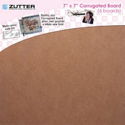 Набор гофрированного картона "Zutter" 7615 Corrugated boards 7х7" 6шт/уп