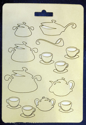 Чипборд №12 Посуда 13х19 см