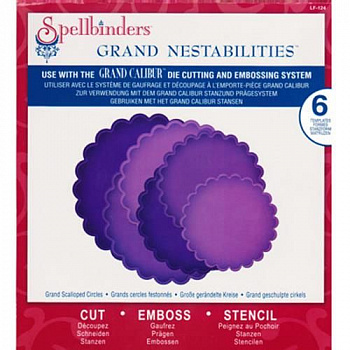 Набор ножей Spellbinders® Nestabilities® "Большие круги с фестонами"